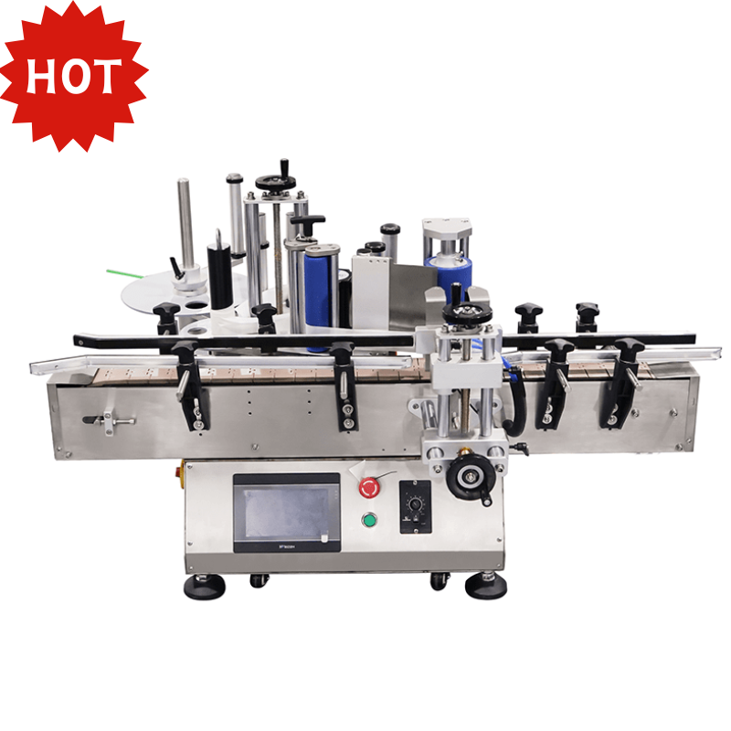 WT-103 - Etiquetadora de escritorio para posicionamiento de botellas redondas