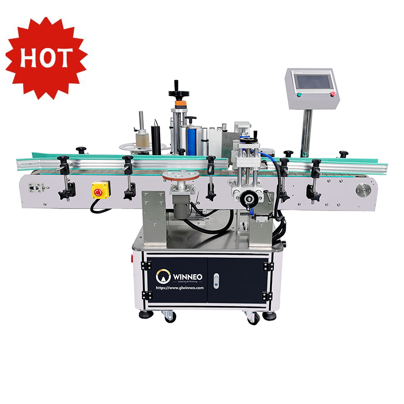 WT-203 - Etiquetadora automática de botellas redondas con posicionamiento