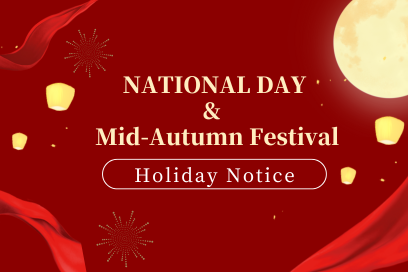 Aviso de vacaciones del Día Nacional y del Festival del Medio Otoño