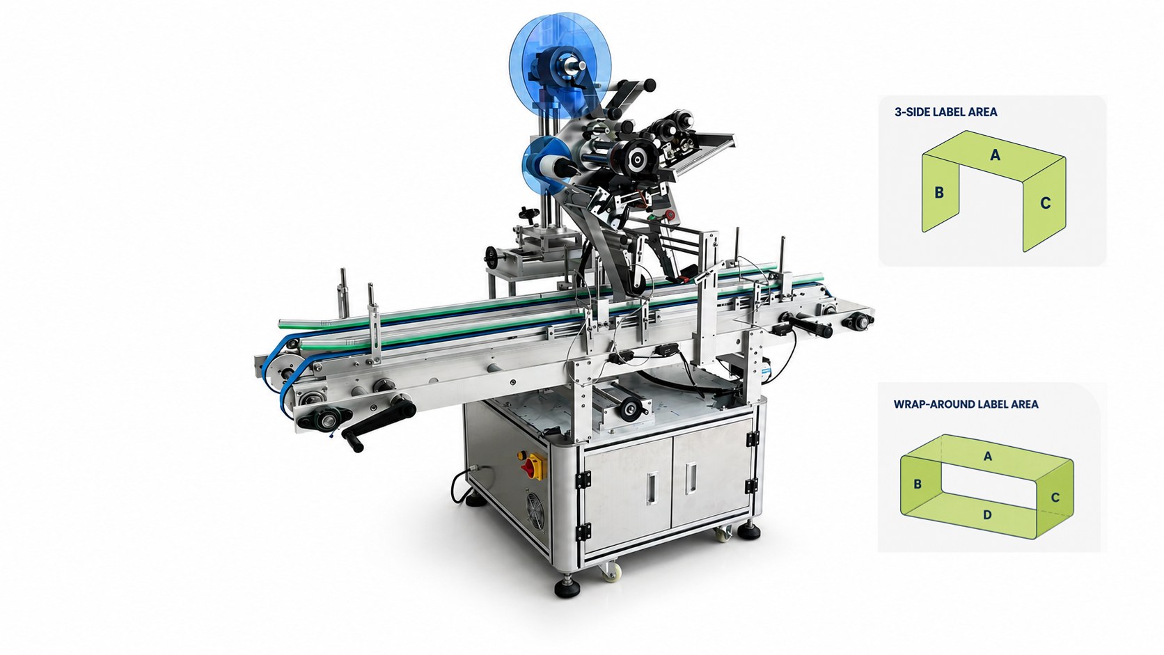 flat labeling machine